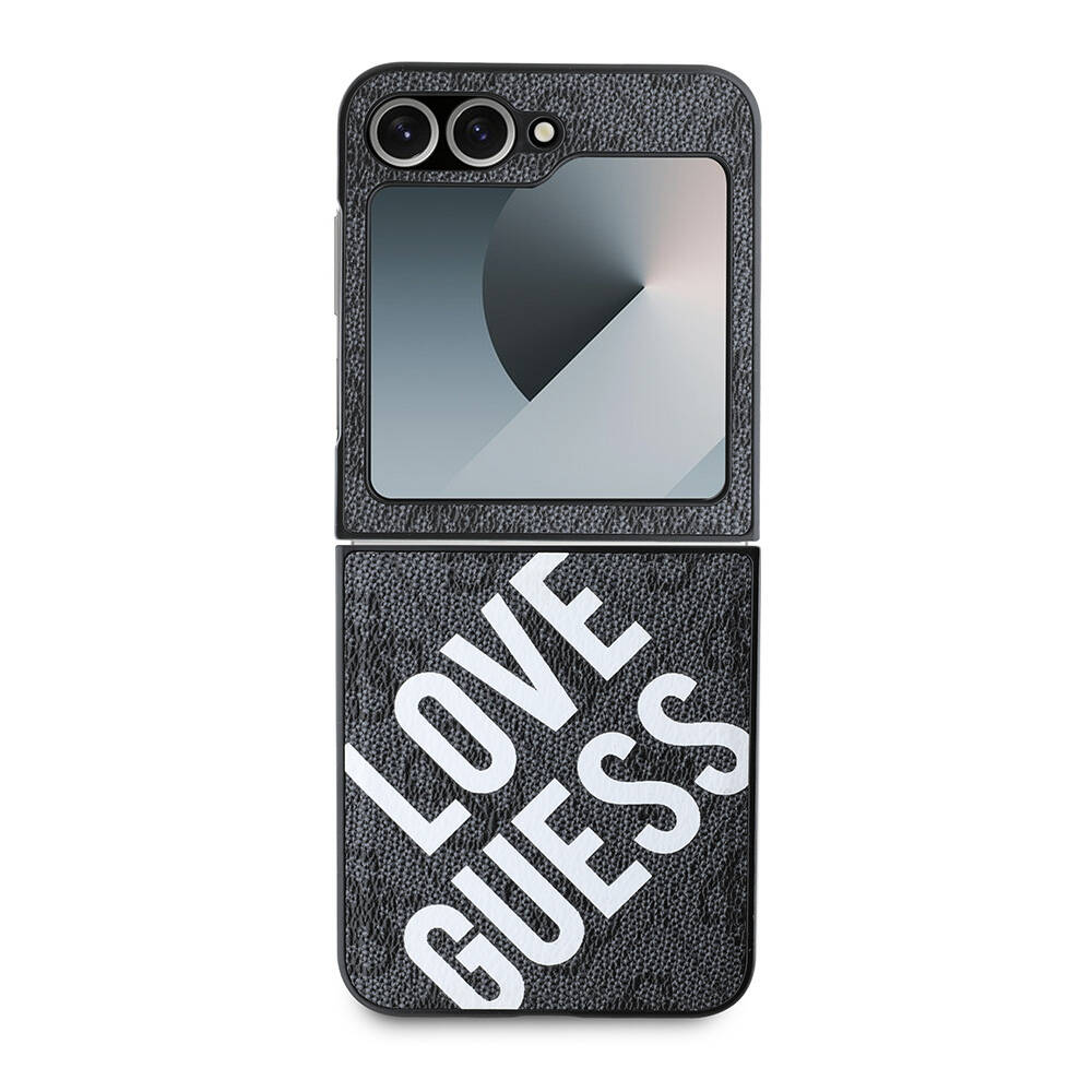 Galaxy%20Z%20Flip%206%20Kılıf%20Guess%20Orjinal%20Lisanslı%20Magsafe%20Şarj%20Özellikli%20Love%20Guess%20Printing%20Kapak