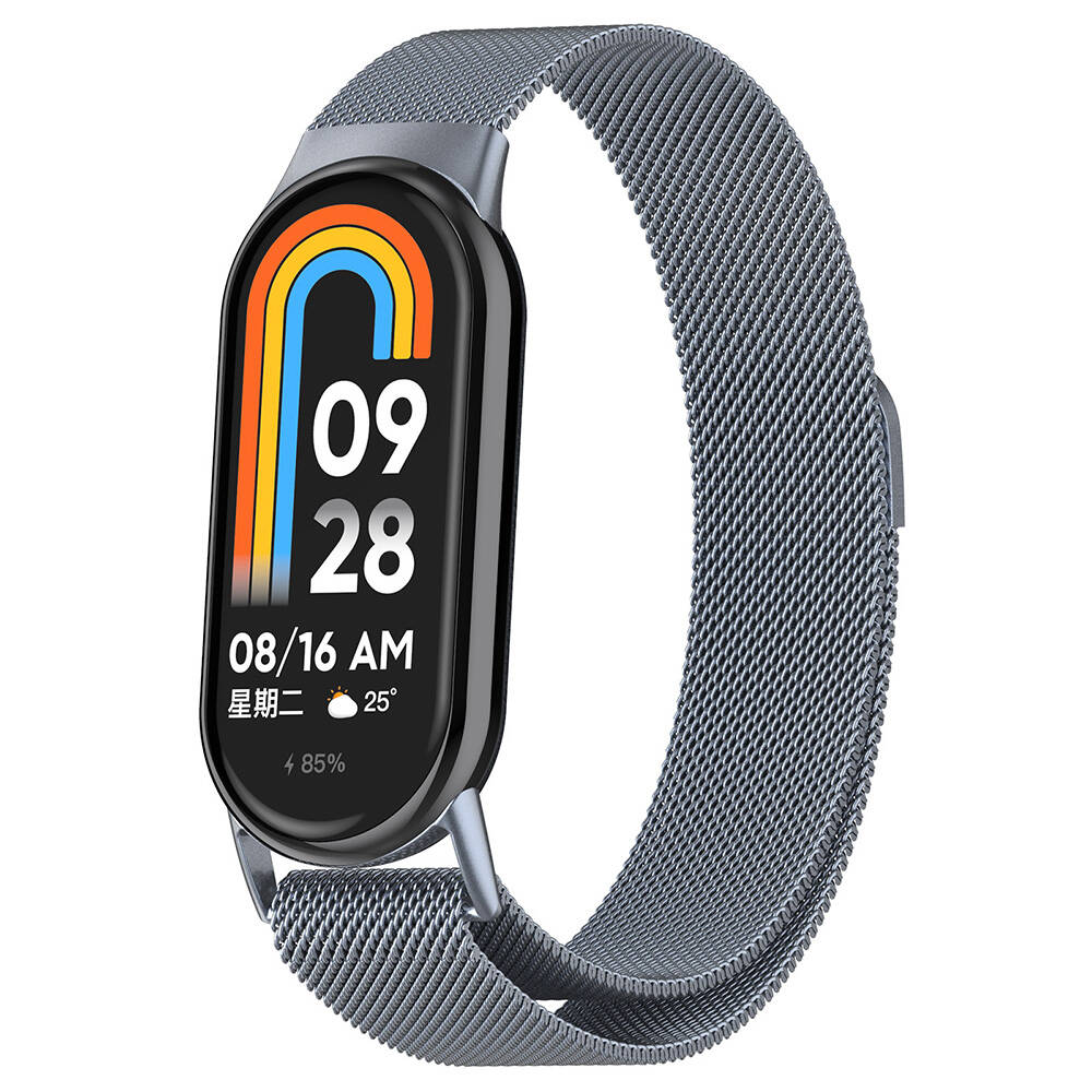 Xiaomi%20Smart%20Band%208%20Zore%20KRD-01%20Metal%20Kordon-Gri