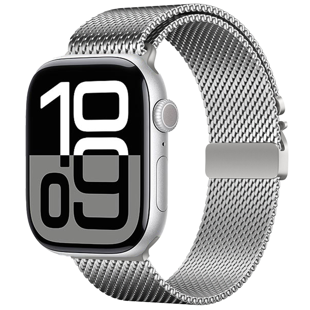 Apple%20Watch%2042mm%20Zore%20KRD-121%20Metal%20Hasır%20Kordon-Gümüş