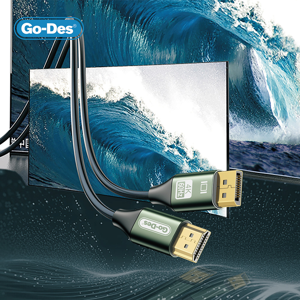 Go-Des%20GD-HM831%204K@60Hz%20HDMI%20to%20Display%20Port%20Kablo%202%20Metre