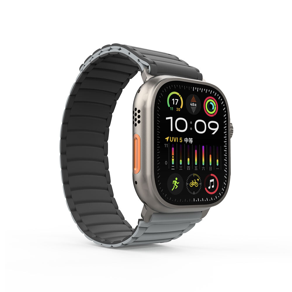 Apple%20Watch%20Ultra%2049mm%20Zore%20KRD-122%20Silikon%20Kordon%20Strap%20Kayış-Siyah-gri