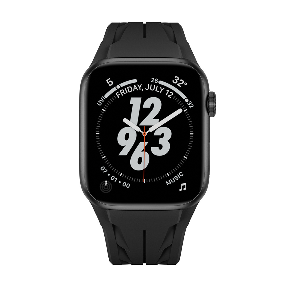 Apple%20Watch%2044mm%20KRD-127%20Metal%20Tokalı%20Silikon%20Kordon