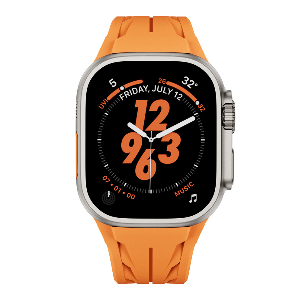 Apple%20Watch%20Ultra%2049mm%20KRD-127%20Metal%20Tokalı%20Silikon%20Kordon