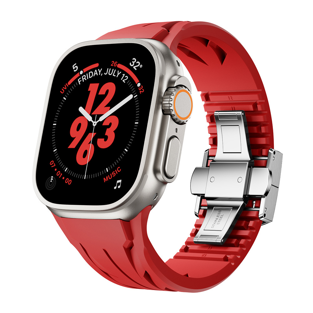 Apple%20Watch%20Ultra%2049mm%20KRD-127%20Metal%20Tokalı%20Silikon%20Kordon