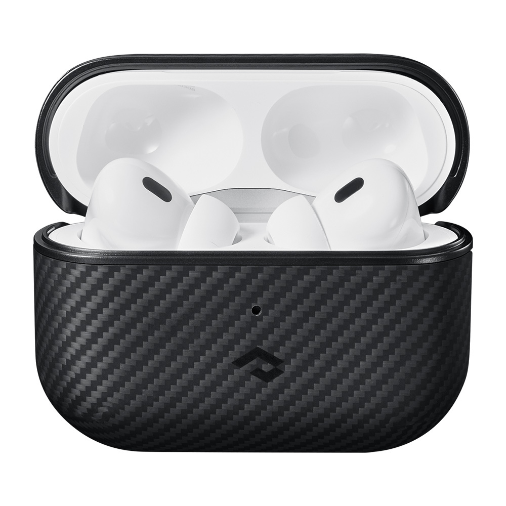 Apple%20Airpods%20Pro%20Kılıf%20Magsafe%20Şarj%20Özellikli%20600D%20Aramid%20Fiber%20Pitaka%20Classic%20Serisi%20Black-Grey%20Twill%20Kılıf