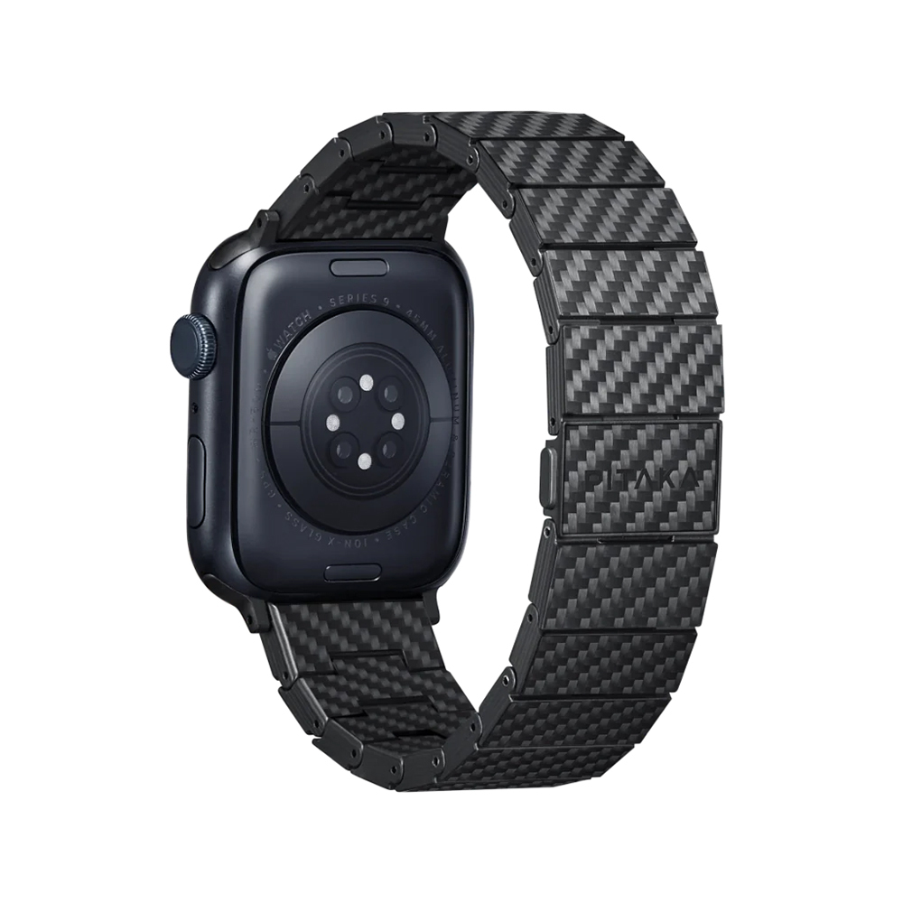 Apple%20Watch%20Serisi%20Uyumlu%20Karbon%20Fiber%20Pitaka%20Modern%20Serisi%20Black-Grey%20Twill%20Universal%20Kordon