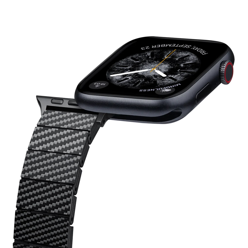 Apple%20Watch%20Serisi%20Uyumlu%20Karbon%20Fiber%20Pitaka%20Modern%20Serisi%20Black-Grey%20Twill%20Universal%20Kordon