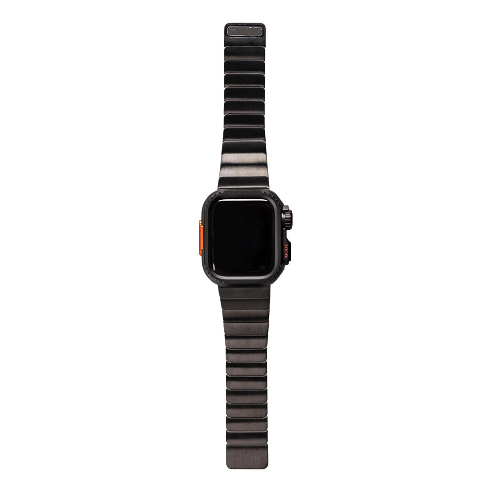 Apple%20Watch%207%2045mm%20Zore%20KRD-126%20Sert%20Kasa%20Koruyuculu%20Metal%20Kordon