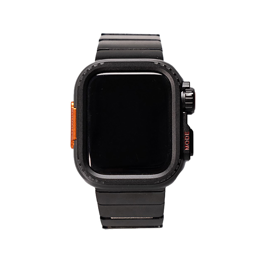 Apple%20Watch%207%2045mm%20Zore%20KRD-126%20Sert%20Kasa%20Koruyuculu%20Metal%20Kordon