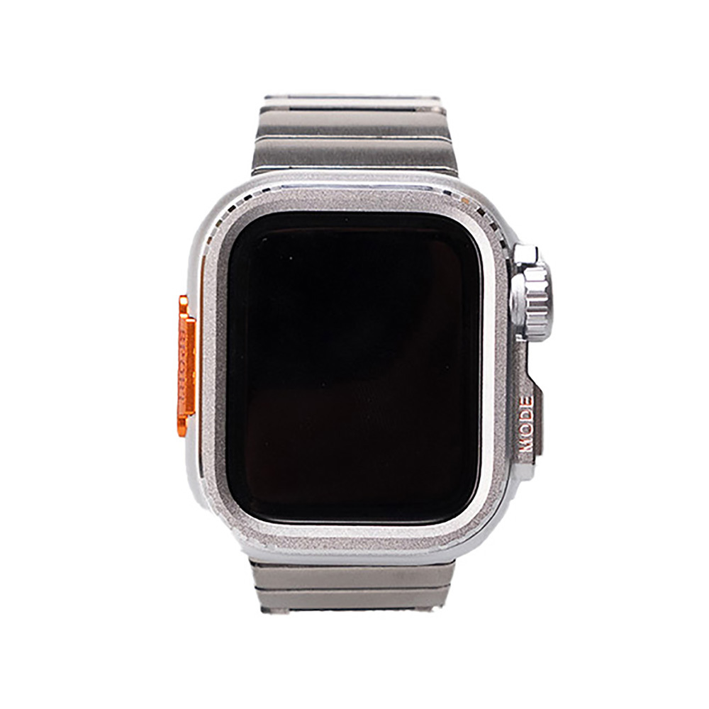 Apple%20Watch%207%2045mm%20Zore%20KRD-126%20Sert%20Kasa%20Koruyuculu%20Metal%20Kordon