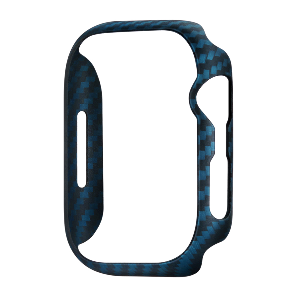 Apple%20Watch%207%2045mm%20600D%20Aramid%20Fiber%20Classic%20Serisi%20Black-Blue%20Twill%20Kasa%20Koruyucu%20Pitaka%20Air%20Case