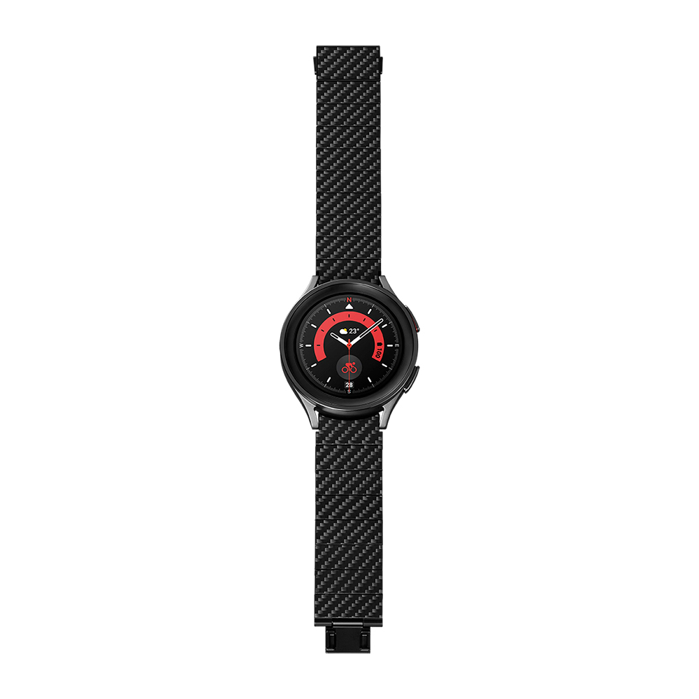 Galaxy%20Watch%204%2040mm%20Karbon%20Fiber%20Pitaka%20Modern%20Serisi%20Black-Grey%20Twill%20Kordon