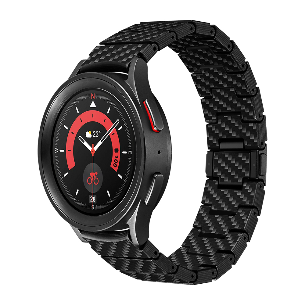 Galaxy%20Watch%204%2040mm%20Karbon%20Fiber%20Pitaka%20Modern%20Serisi%20Black-Grey%20Twill%20Kordon