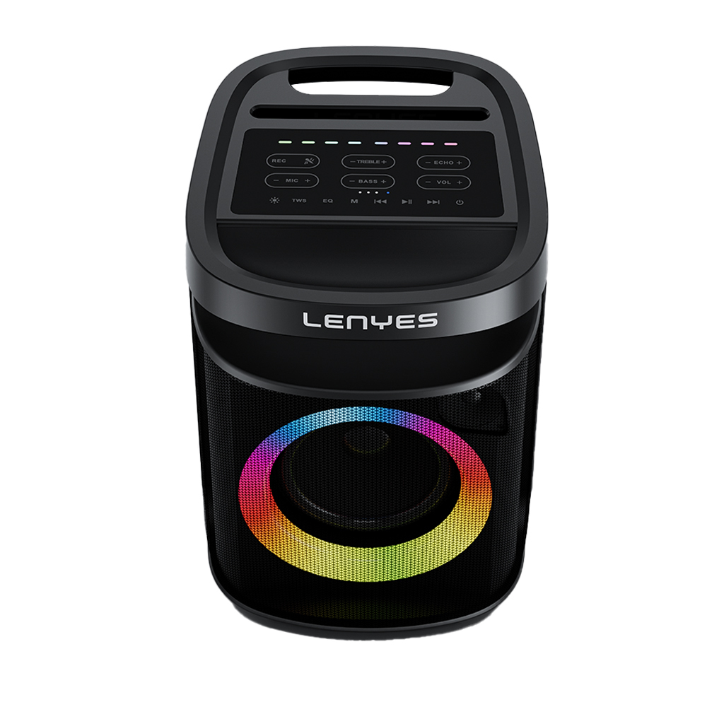 Lenyes%20S881%20Su%20Geçirmez%20Mikrofonlu%20Çoklu%20Giriş%20RGB%20Işıklı%20TWS%20Karaoke%20FM%20Bluetooth%20Hoparlör%20v5.3%20120W