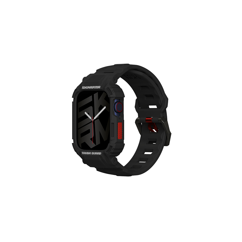 Apple%20Watch%2044%20mm%20Skinarma%20Mecha%202in1%20TPU%20Kasa%20Koruyucu%20+%20Silikon%20Kordon