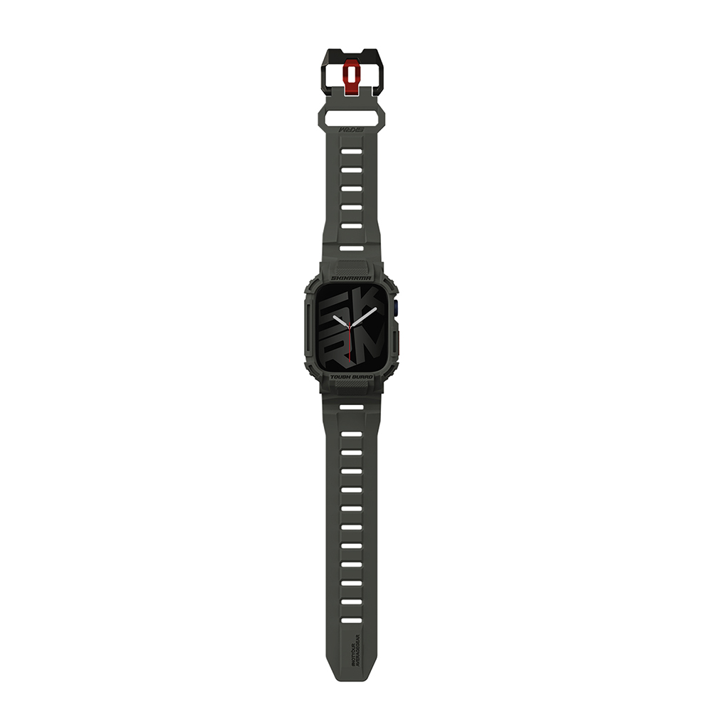 Apple%20Watch%207%2045mm%20Skinarma%20Mecha%202in1%20TPU%20Kasa%20Koruyucu%20+%20Silikon%20Kordon