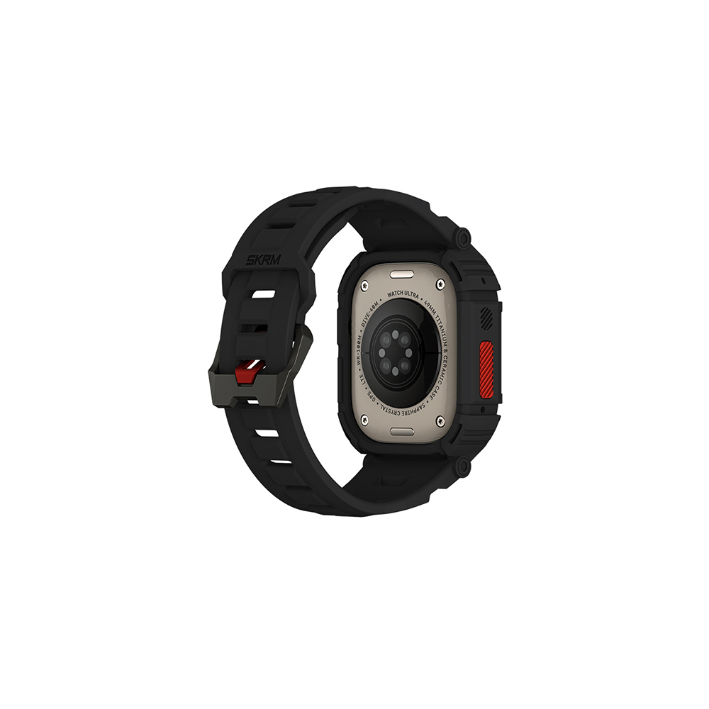 Apple%20Watch%20Ultra%2049mm%20Skinarma%20Mecha%202in1%20TPU%20Kasa%20Koruyucu%20+%20Silikon%20Kordon