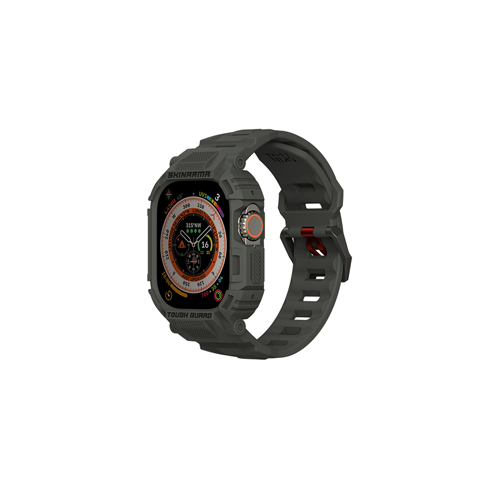 Apple%20Watch%20Ultra%2049mm%20Skinarma%20Mecha%202in1%20TPU%20Kasa%20Koruyucu%20+%20Silikon%20Kordon