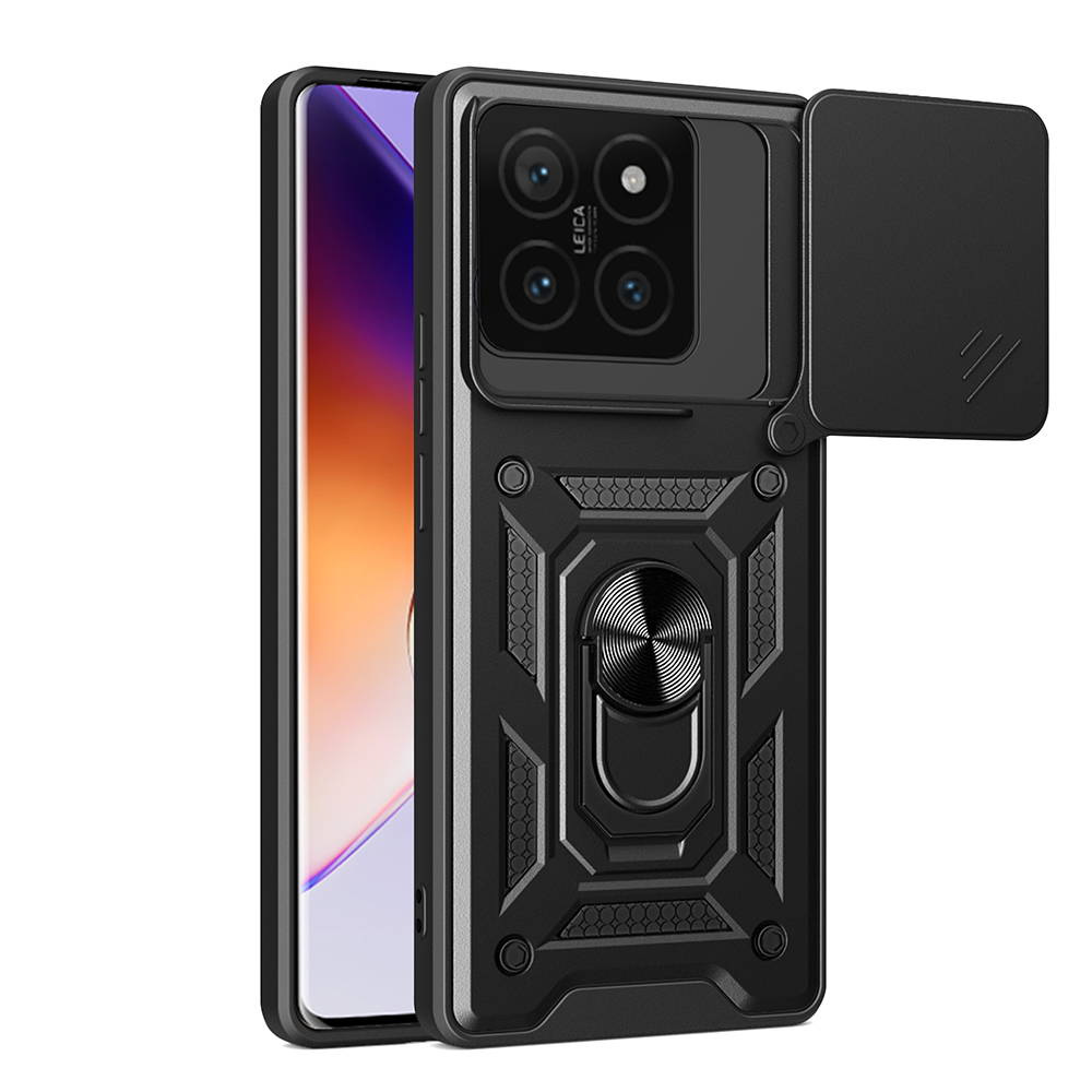 Xiaomi%2014T%20Pro%20Kılıf%20Magnetik%20Standlı%20Kamera%20Korumalı%20Zore%20Sürgülü%20Vega%20Kapak-Siyah