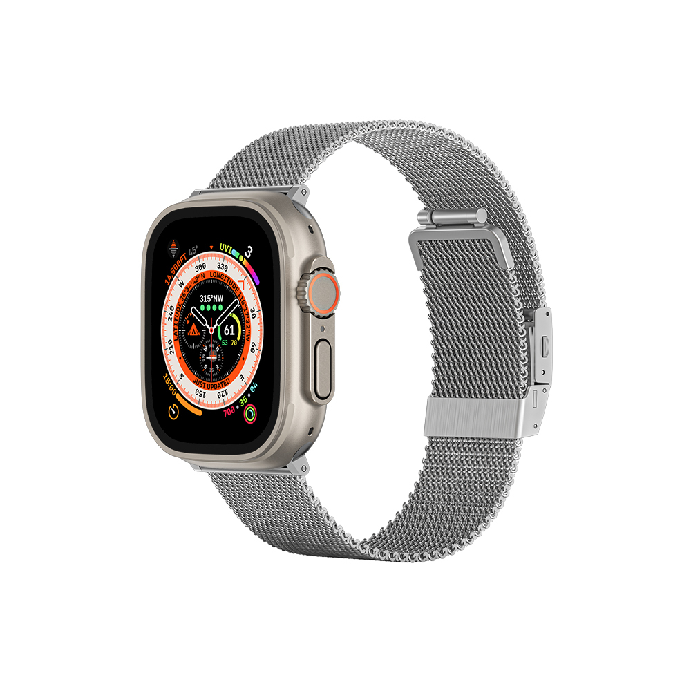 Apple%20Watch%20Ultra%2049mm%20Amazing%20Thing%20Titan%20Metal%20Hasır%20Kordon-Gümüş