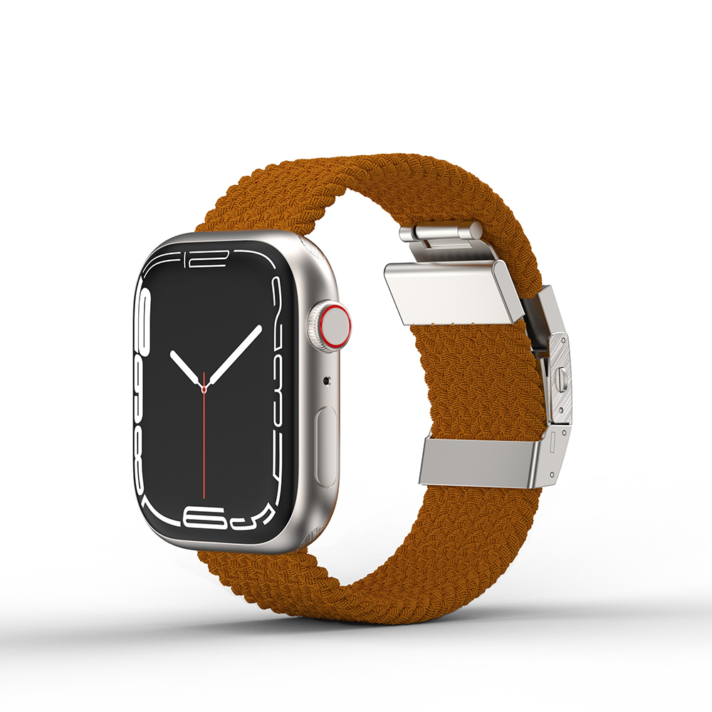 Apple%20Watch%2010%2042mm%20Amazingthing%20Titan%20Weave%20Örgü%20Sport%20Kordon-Kahverengi