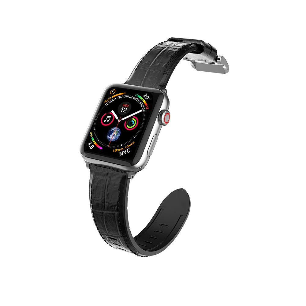 Apple%20Watch%2040mm%20Raptic%20Hybrid%20Leather%20Serisi%20Deri%20Kordon-Parlak%20siyah