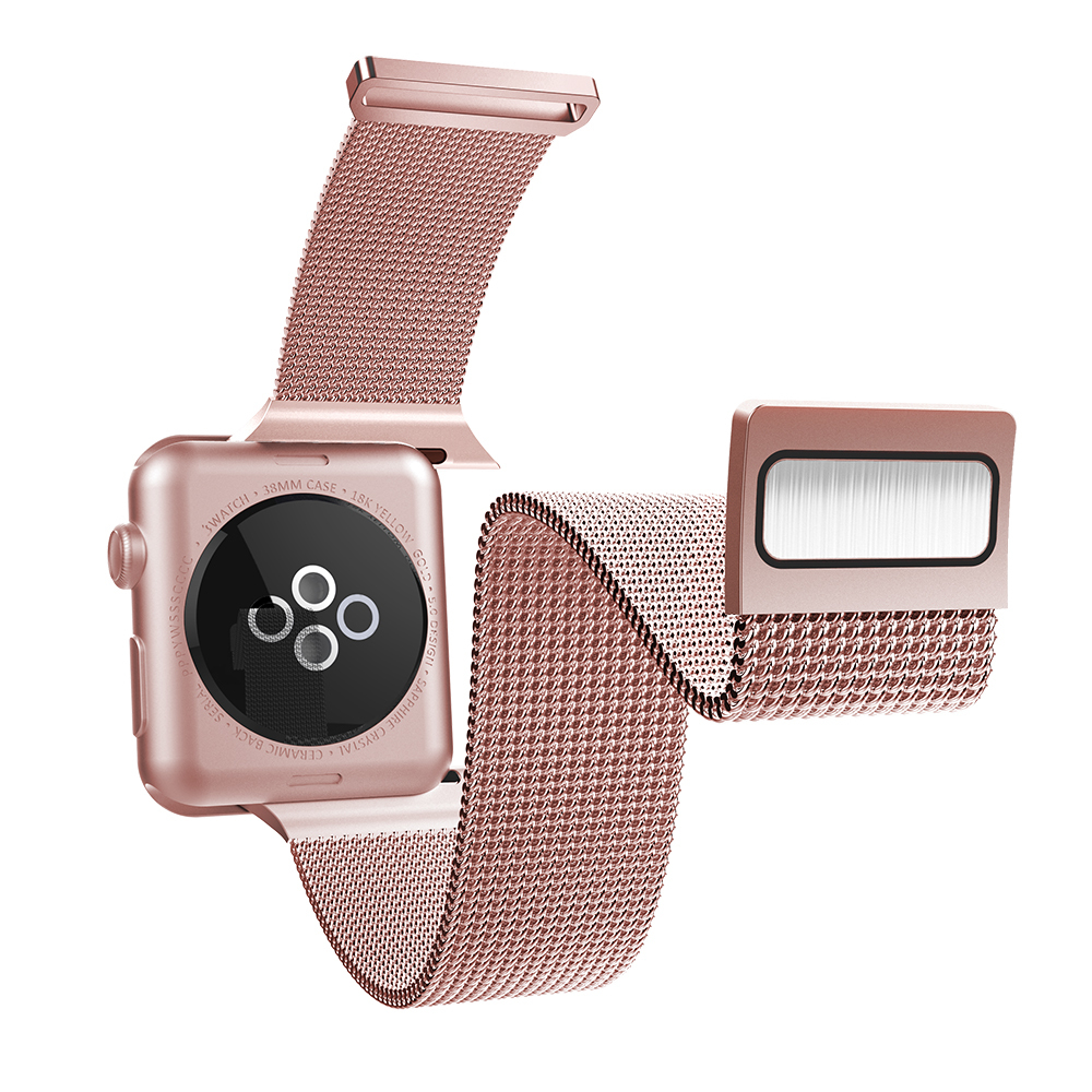 Apple%20Watch%2042mm%20Raptic%20Mesh%20Band%20Serisi%20Metal%20Hasır%20Kordon