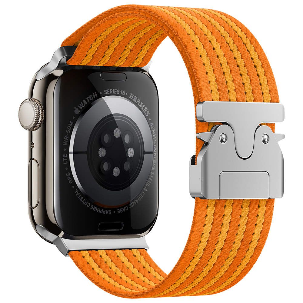 Apple%20Watch%2010%2046mm%20Zore%20KRD-133%20Naylon%20Kumaş%20Hasır%20Örgülü%20Kordon-Turuncu