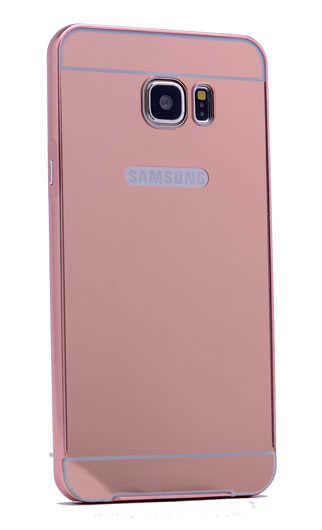 Galaxy%20S6%20Kılıf%20Zore%20Aynalı%20Bumper-Rose%20gold