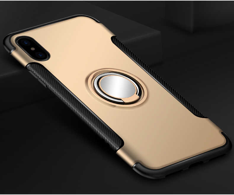 Apple%20iPhone%20X%20Kılıf%20Zore%20Yüzüklü%20Verus%20Kapak-Gold