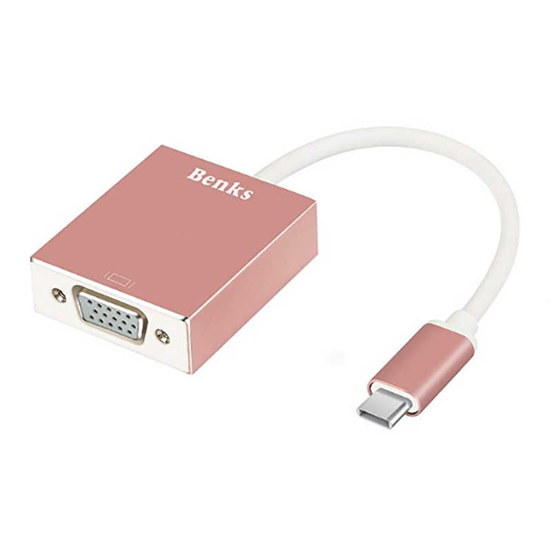 Benks%20Usb%203.1%20Type-C%20to%20VGA%20Adaptör-Rose%20gold