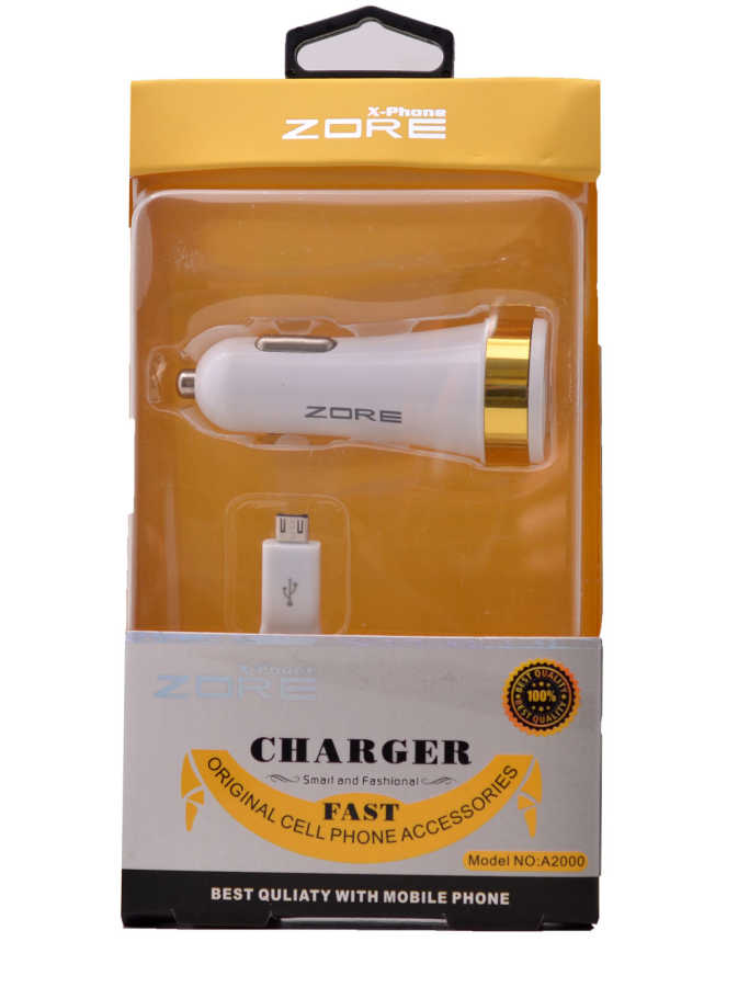 Zore%203%20Usb%20li%202%20in%201%20Micro%20Araç%20Şarj%20Seti%203000%20Mah