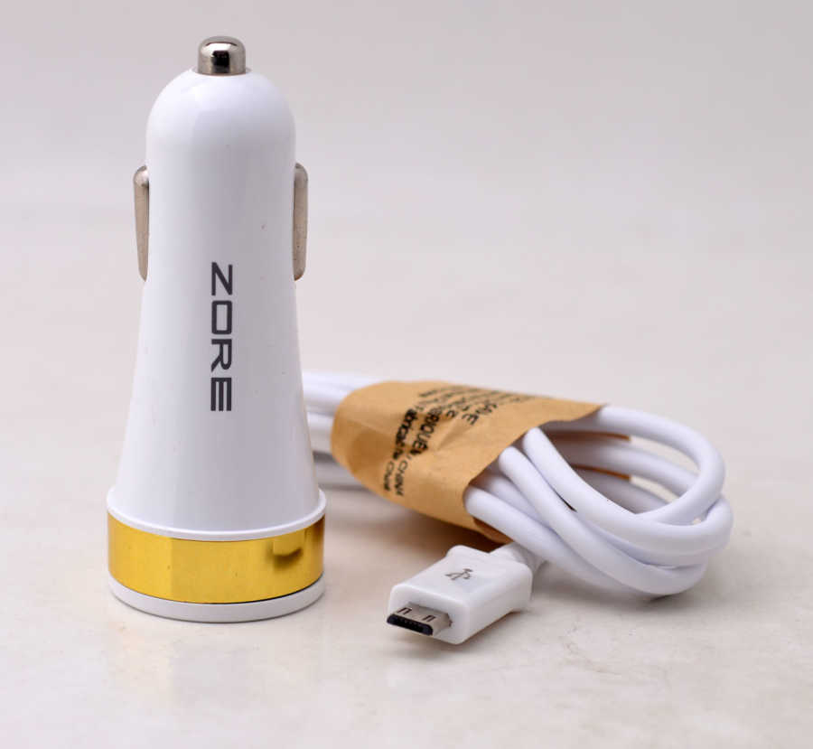 Zore%203%20Usb%20li%202%20in%201%20Micro%20Araç%20Şarj%20Seti%203000%20Mah