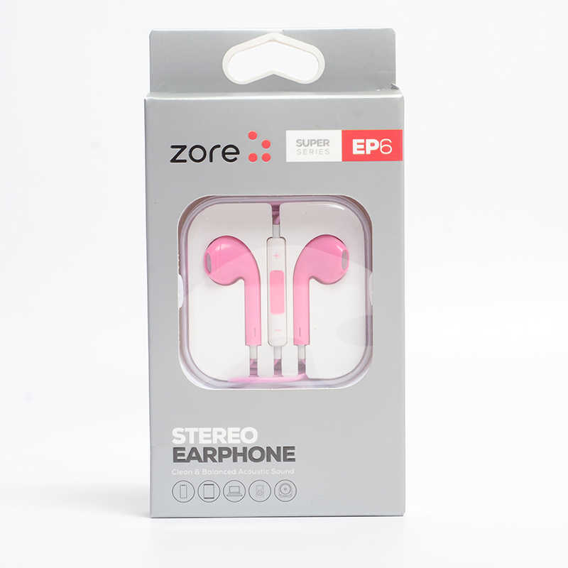 Zore%20EP6%20Süper%20Seri%203.5mm%20Kulaklık-Pembe