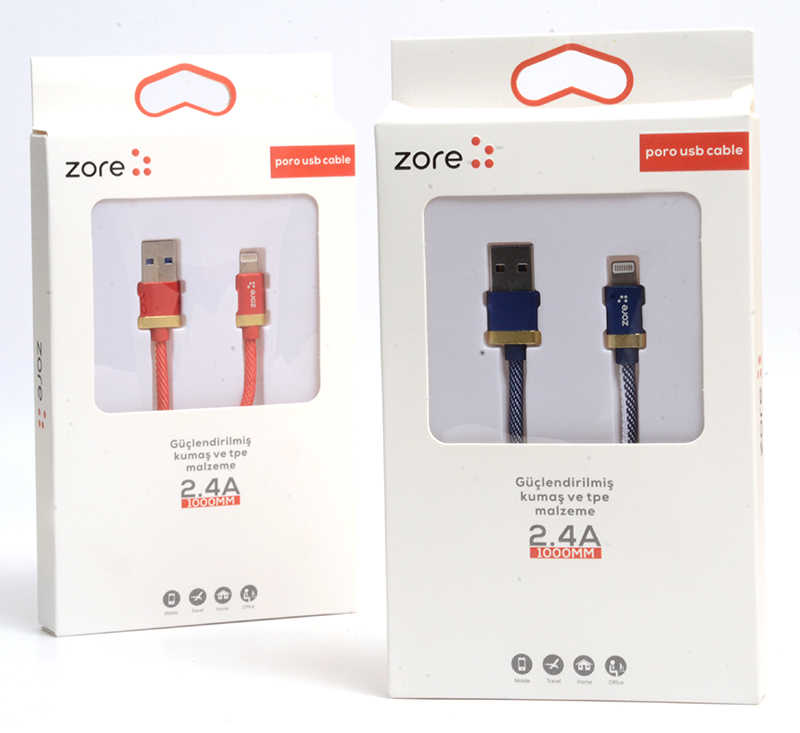 Zore%20Poro%20Lightning%20Usb%20Kablo%201M